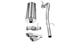 Cadillac Escalade Performance Exhaust - CORSA Performance - Sport Cat-Back, Single Side Exit, Twin Polished Pro-Series Tips - Polished - `11-`14